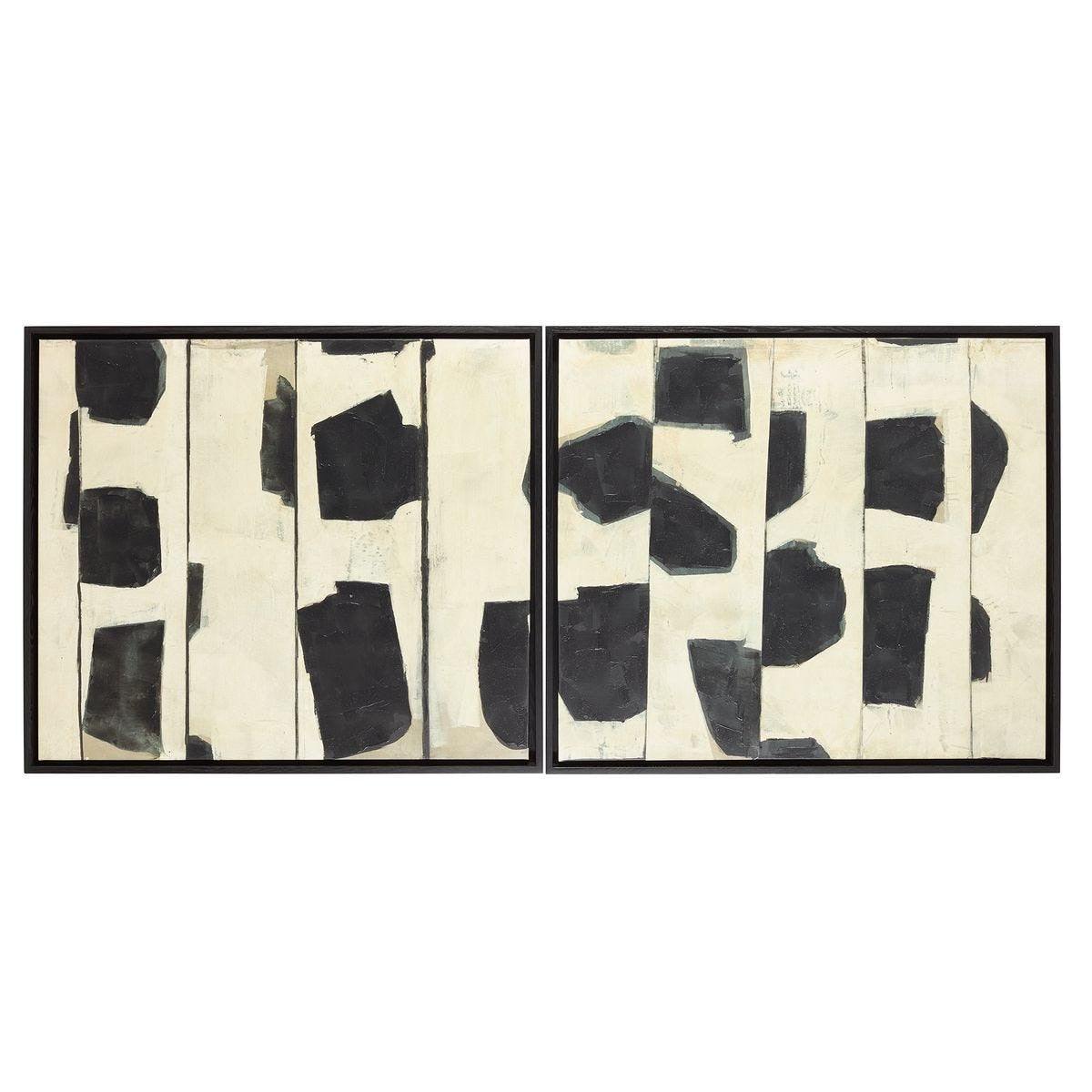 On The Line Framed Canvases Set of 2 by Uttermost