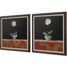 Chinoiserie Stems Framed Canvases - Set of 2 by Uttermost