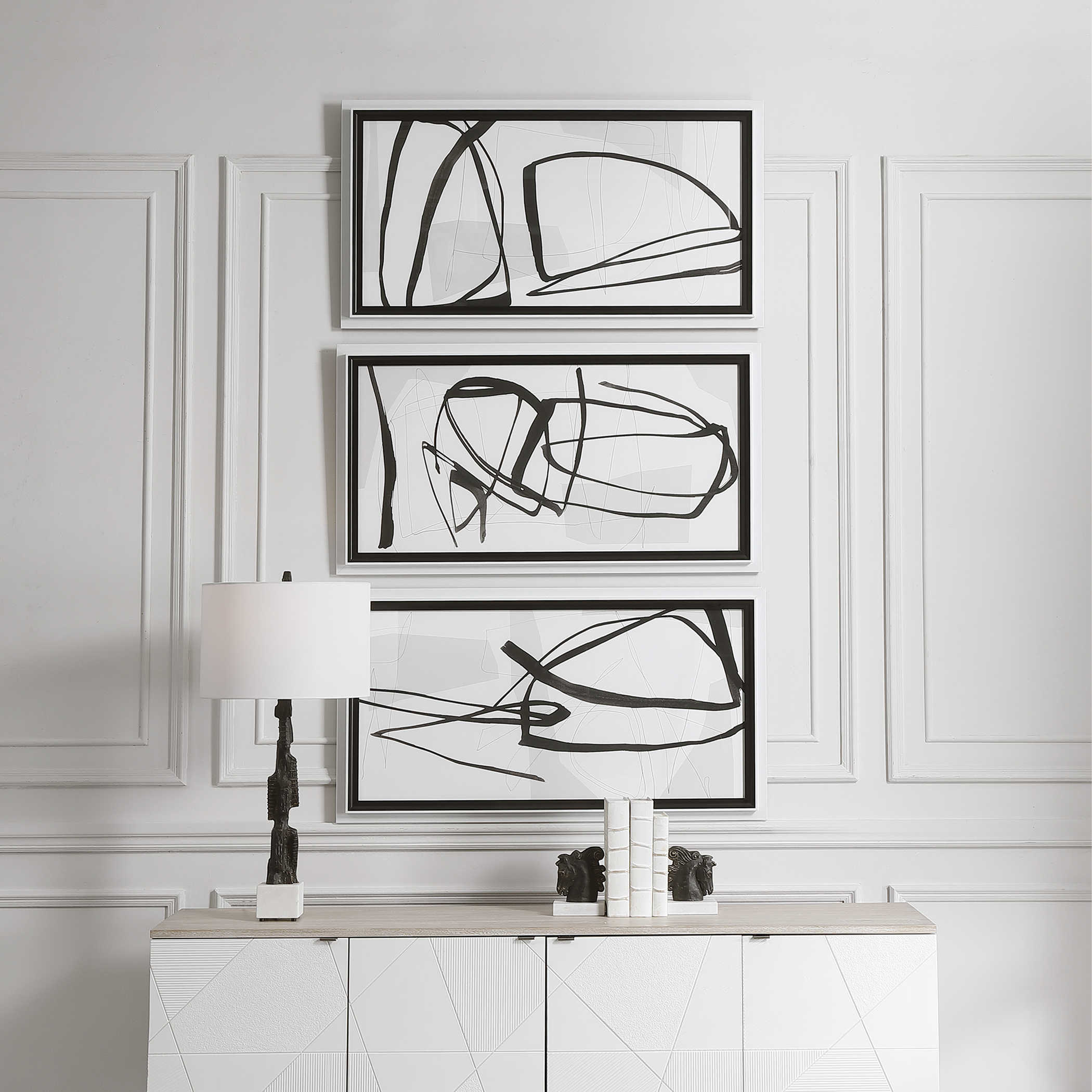 Jargon Wall Art - Set of 3 by Uttermost