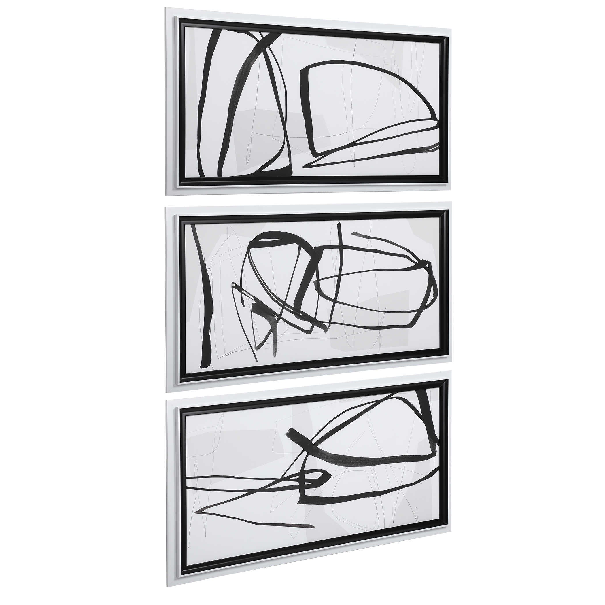 Jargon Wall Art - Set of 3 by Uttermost