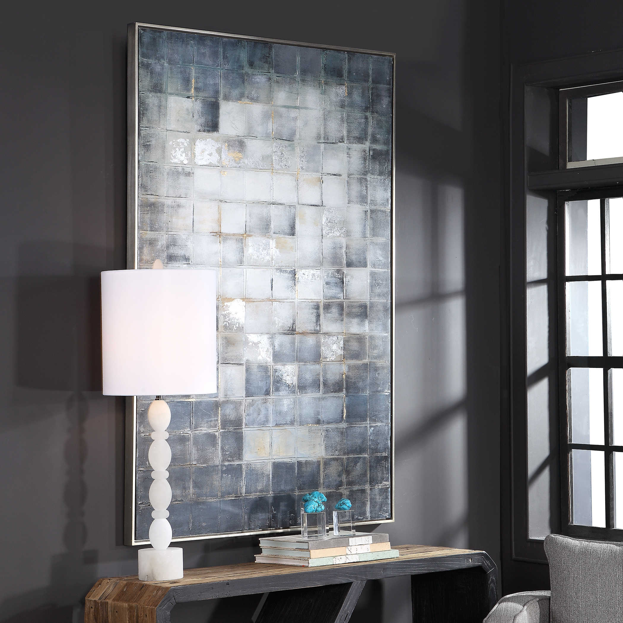 Graphs Hand Painted Canvas by Uttermost