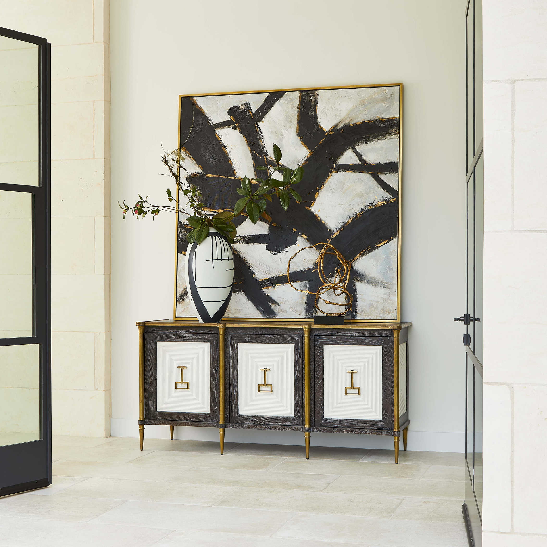 Slash Hand Painted Canvas by Uttermost