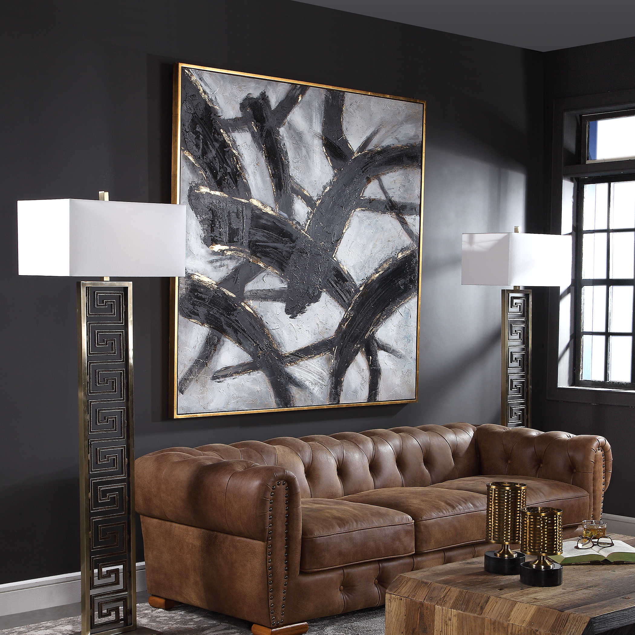 Slash Hand Painted Canvas by Uttermost