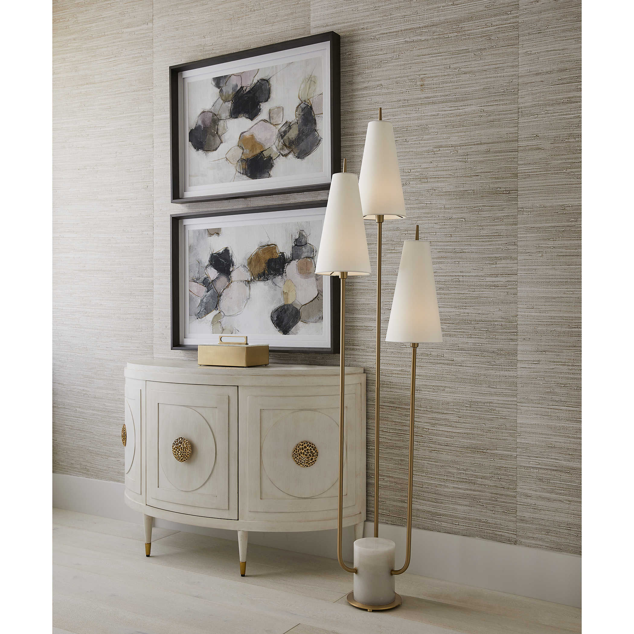 Plunging Pastels Framed Prints - Set of 2 by Uttermost
