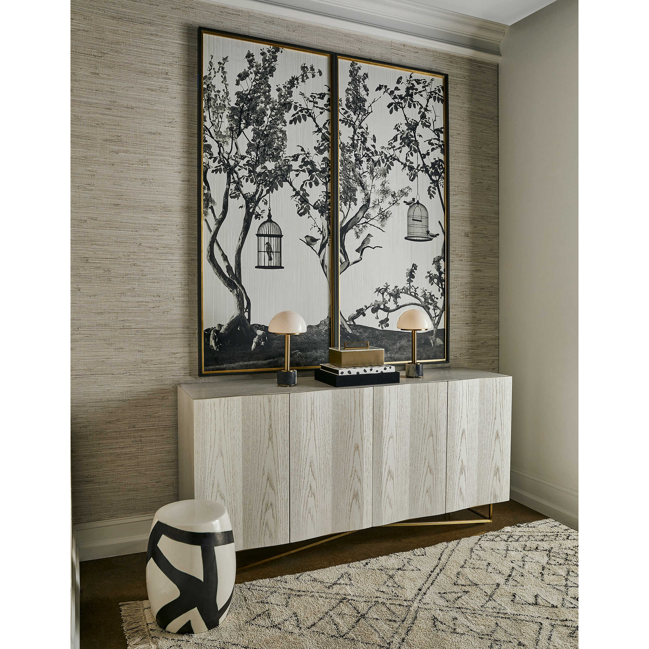Woodland Songbird Framed Print - Left by Uttermost