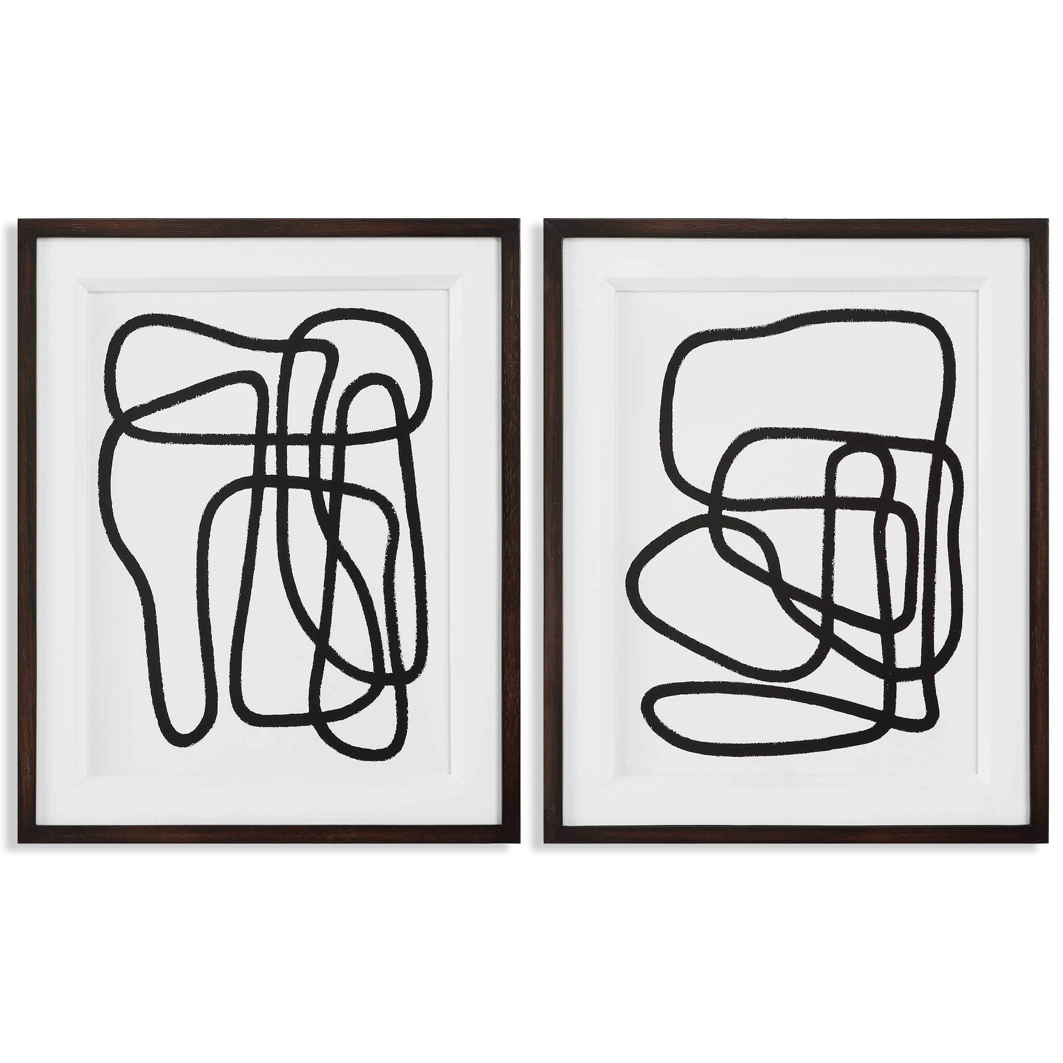 Entangle Framed Prints - Set of 2 by Uttermost