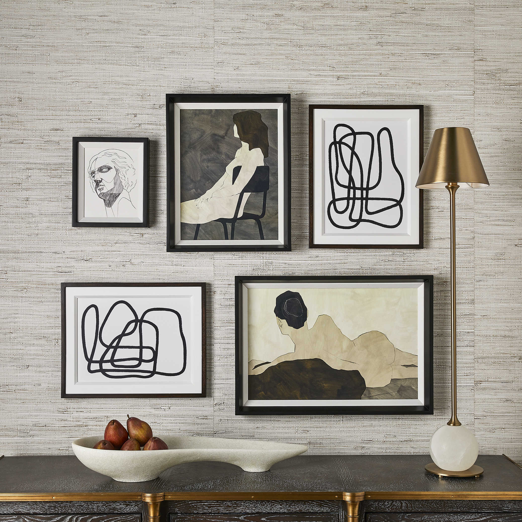 Entangle Framed Prints - Set of 2 by Uttermost