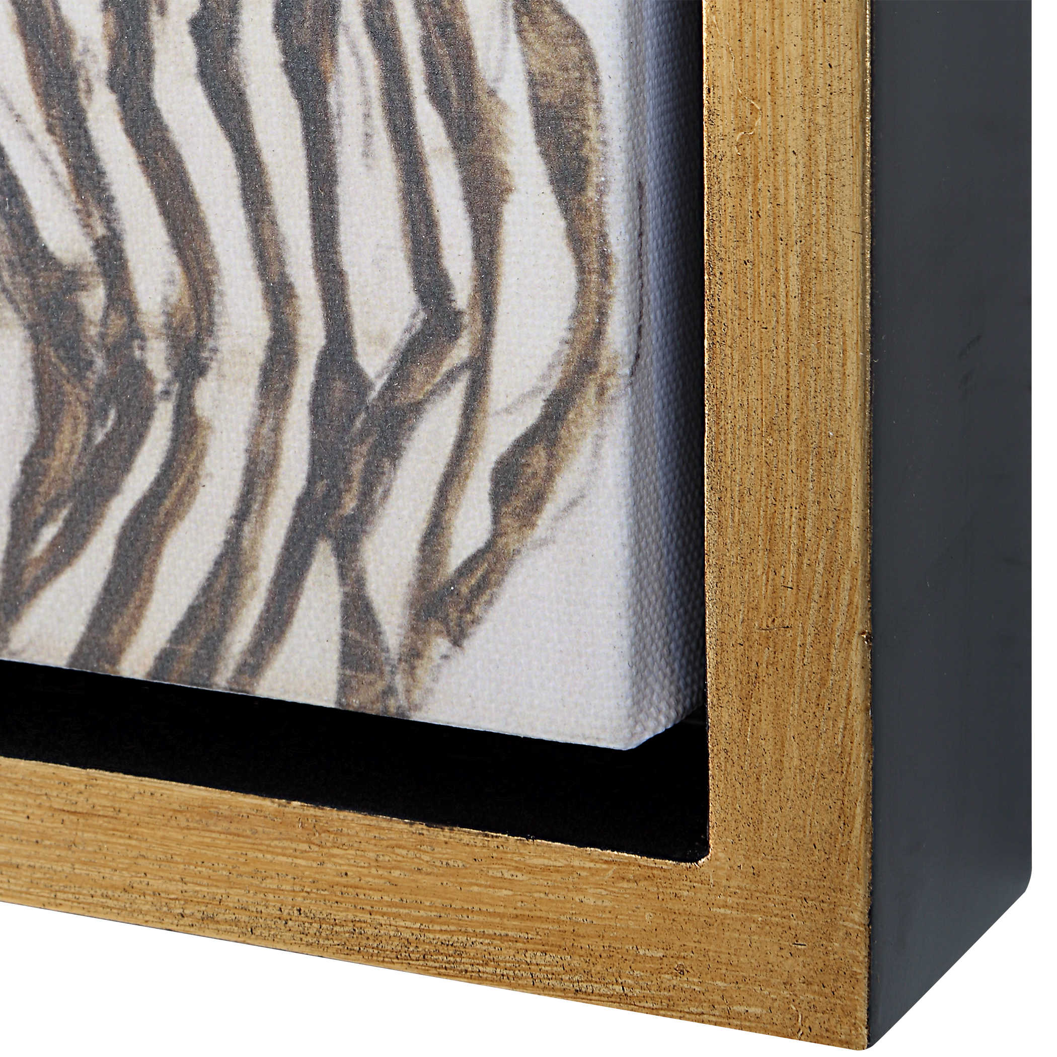 Edith with Striped Dress, Sitting, 1915 Framed Canvas by Uttermost