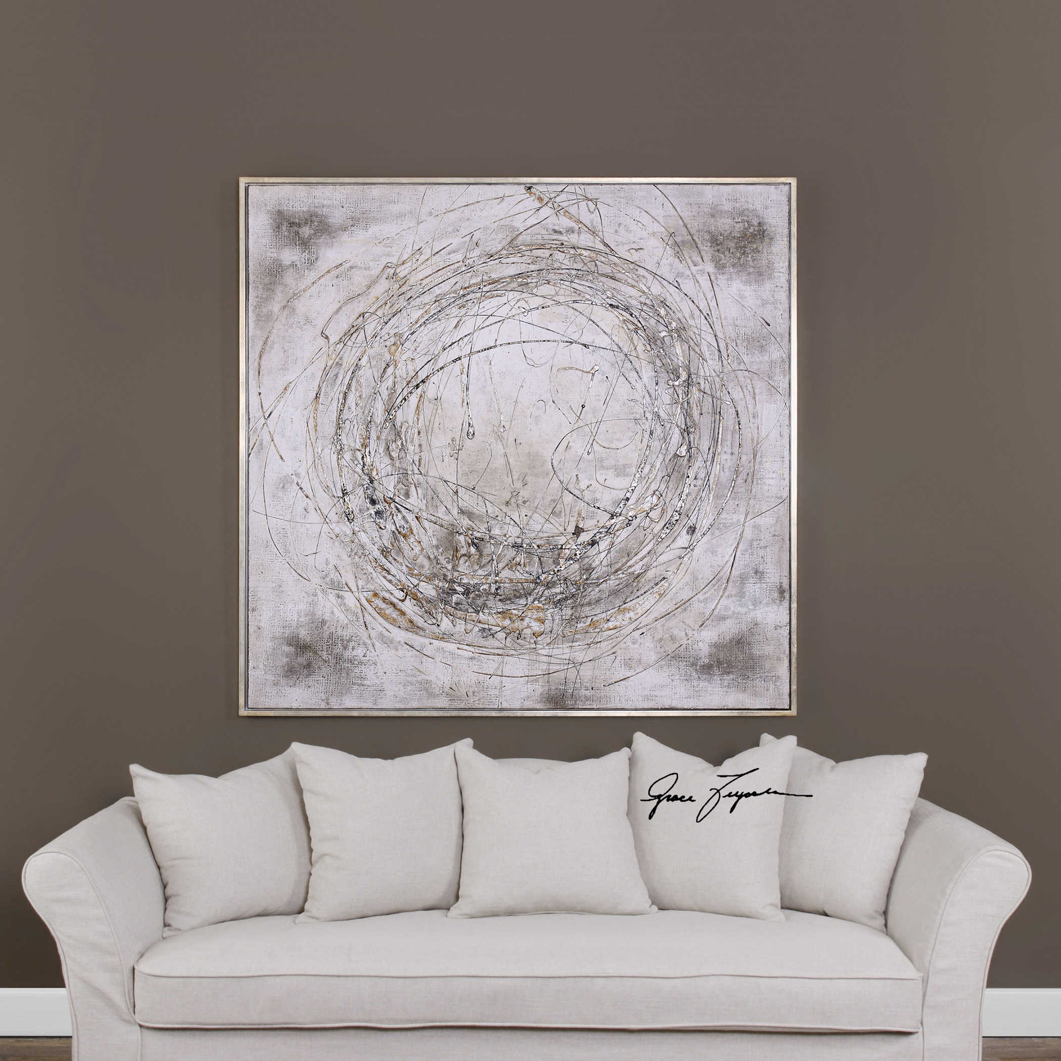 Graffiti Hand Painted Canvas by Uttermost
