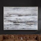 Smoky Waves Hand Painted Canvas by Uttermost