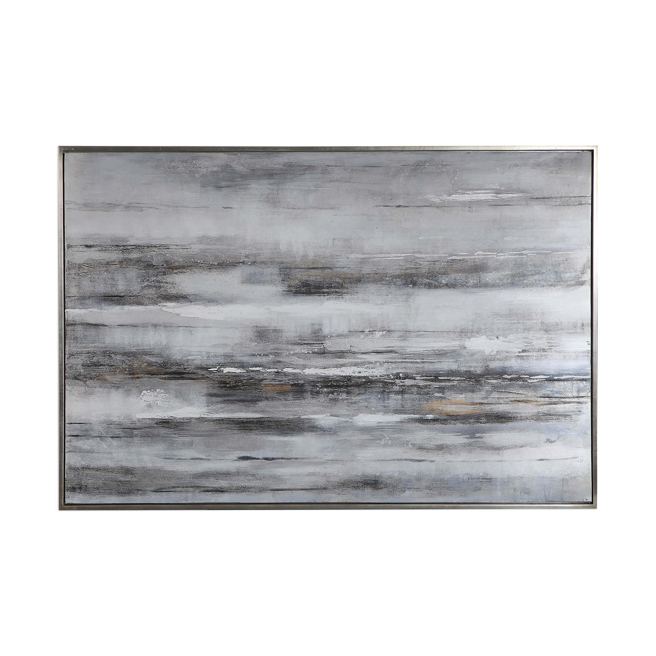Smoky Waves Hand Painted Canvas by Uttermost