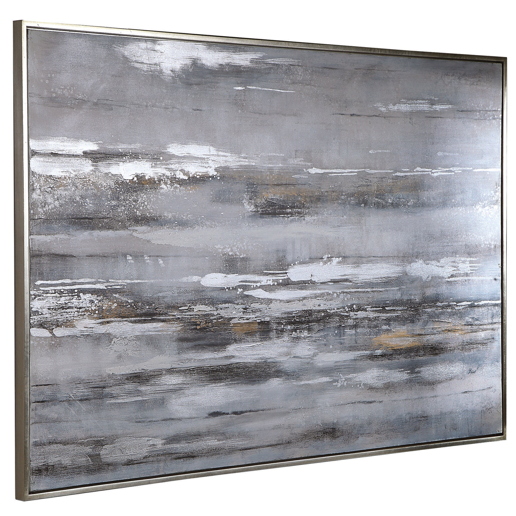 Smoky Waves Hand Painted Canvas by Uttermost