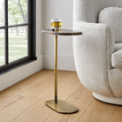 Lozenge Accent Table in Michelangelo Marble by Uttermost