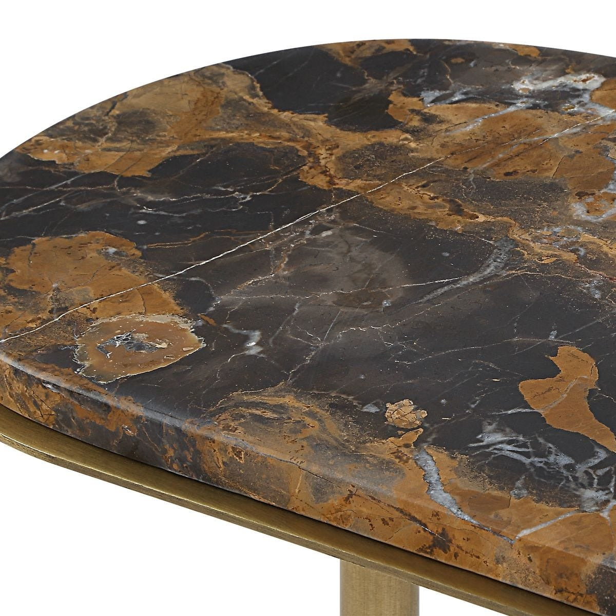 Lozenge Accent Table in Michelangelo Marble by Uttermost