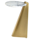 Strum Accent Table in Arabescato Marble by Uttermost