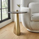 Strum Accent Table in Michelangelo Marble by Uttermost