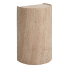 Basilica Accent Table in Beige Travertine by Uttermost