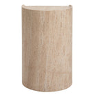 Basilica Accent Table in Beige Travertine by Uttermost