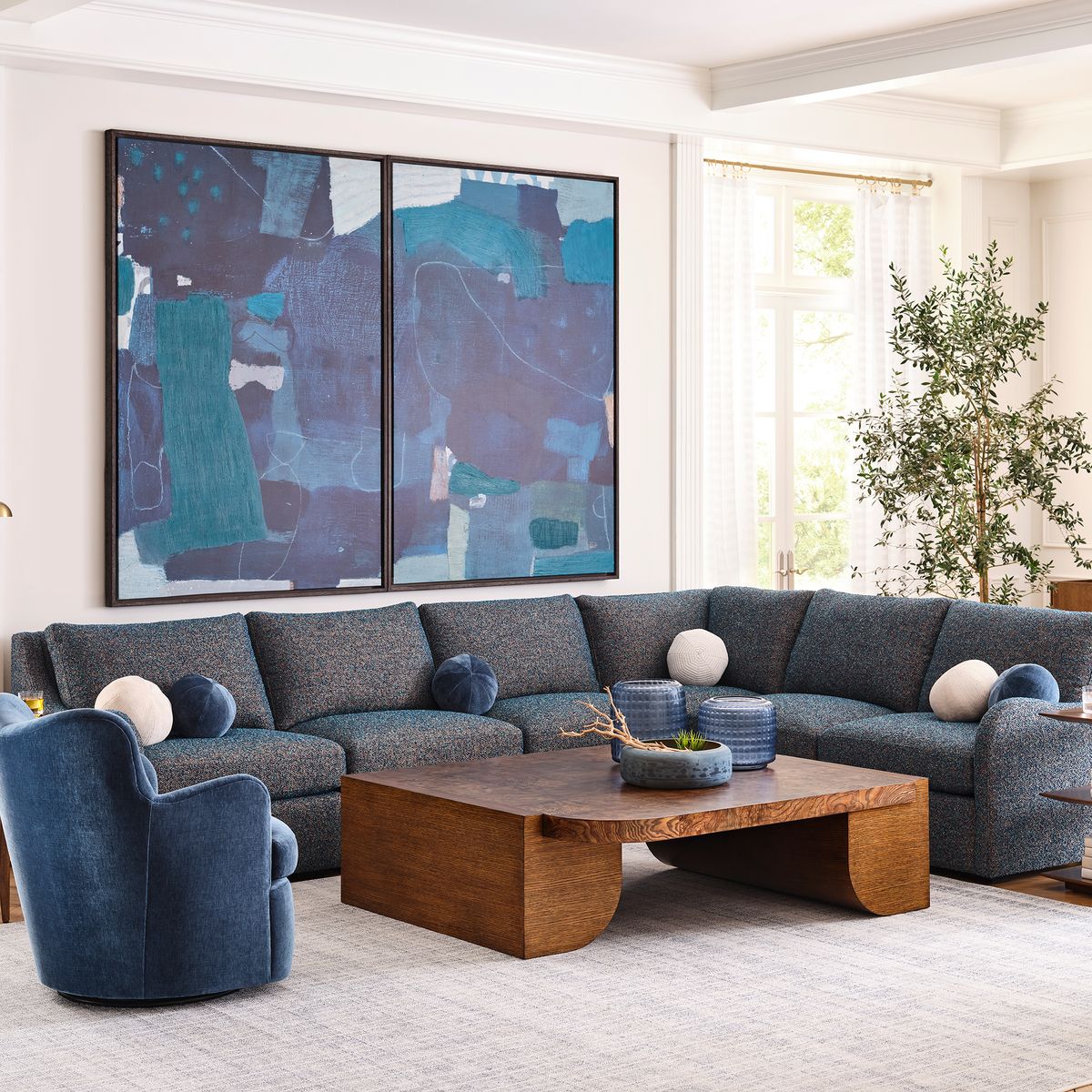 Bolster Coffee Table by Uttermost
