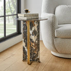 Joist Accent Table in Michelangelo Marble by Uttermost