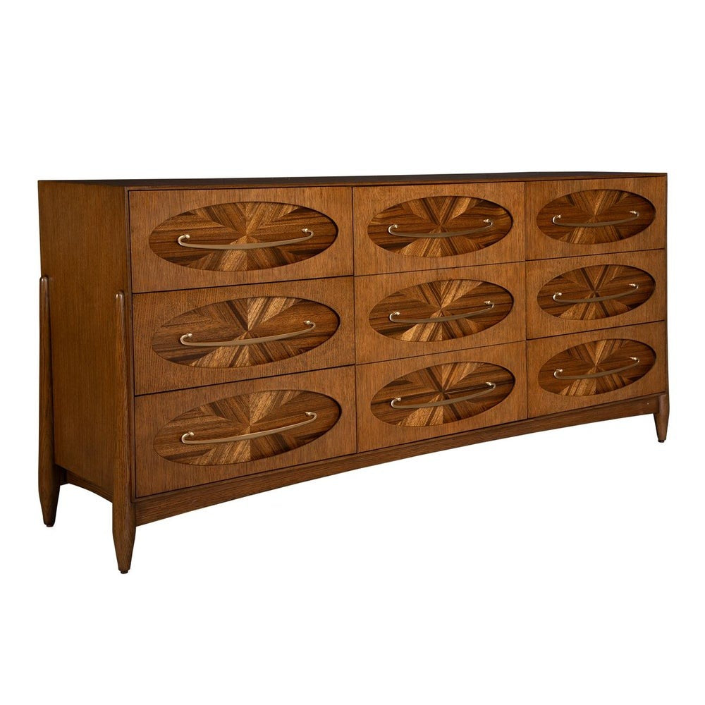 Tiger Eye 6 Drawer 1 Door Chest by Uttermost