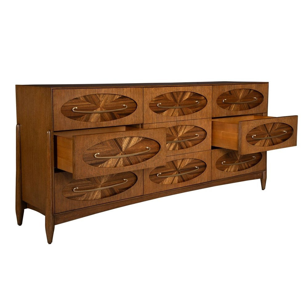 Tiger Eye 6 Drawer 1 Door Chest by Uttermost
