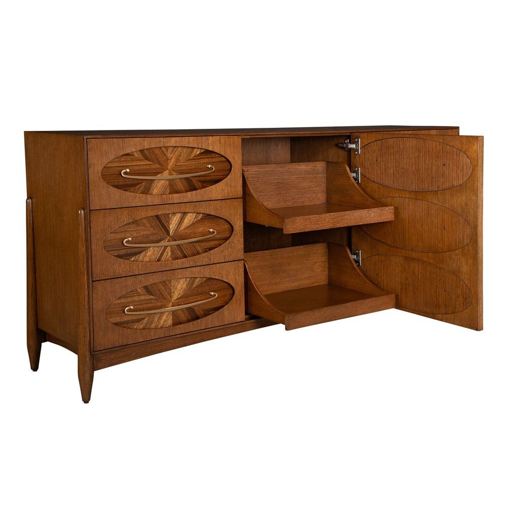 Tiger Eye 6 Drawer 1 Door Chest by Uttermost