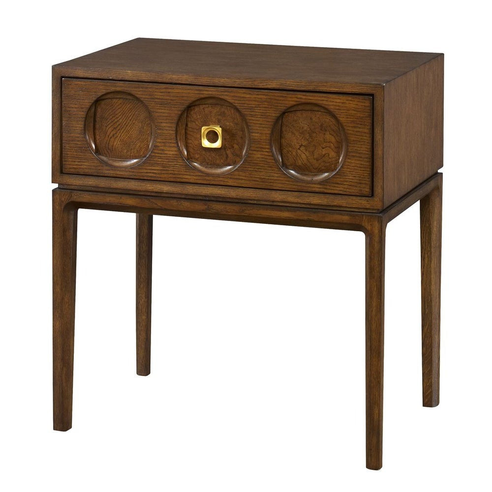 Roundabout Side Table in Cocoa Brown by Uttermost