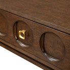 Roundabout Side Table in Cocoa Brown by Uttermost