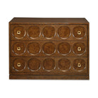 Roundabout 3 Drawer Chest in Cocoa Brown by Uttermost