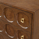 Roundabout 3 Drawer Chest in Cocoa Brown by Uttermost