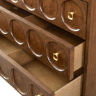 Roundabout 3 Drawer Chest in Cocoa Brown by Uttermost
