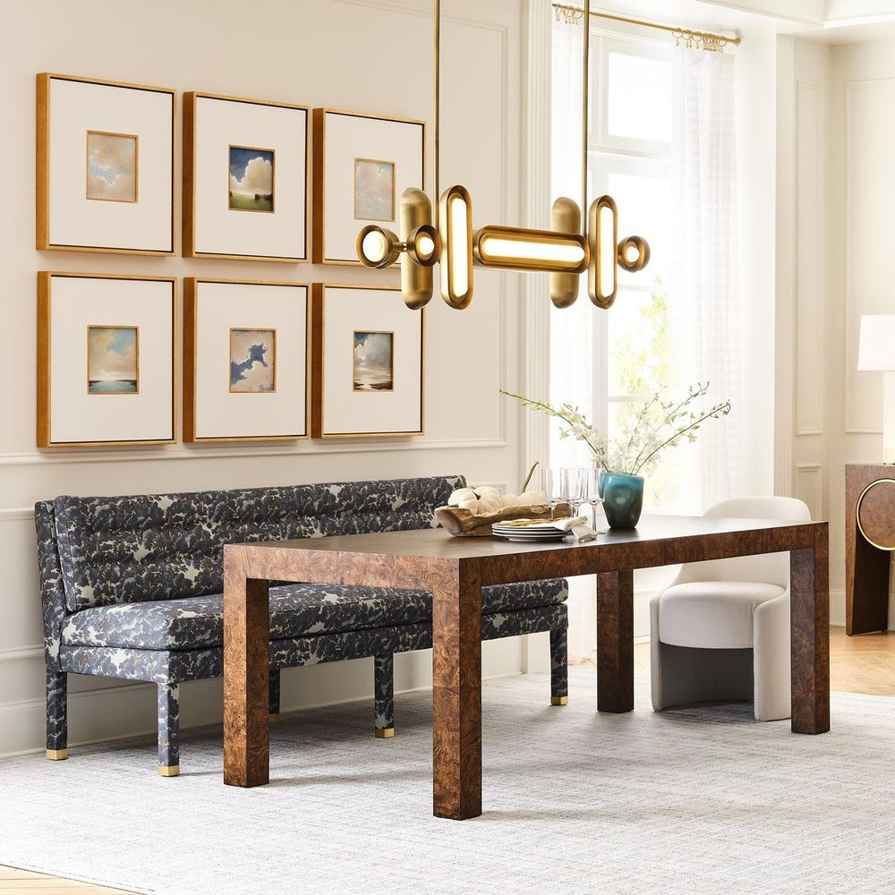 Ingrain Extending Dining Table in Cocoa Brown by Uttermost