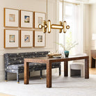 Ingrain Extending Dining Table in Cocoa Brown by Uttermost