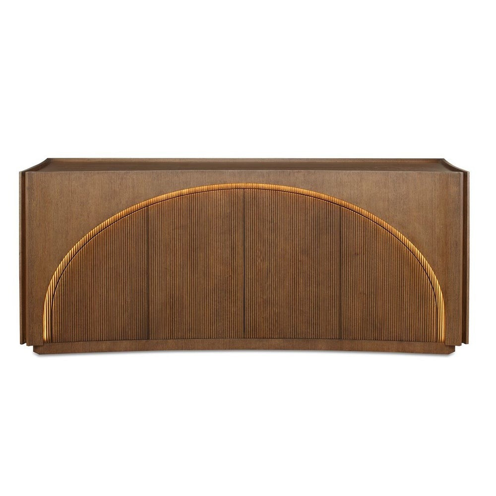 High Light, Lighted 4 Door Console Cabinet by Uttermost