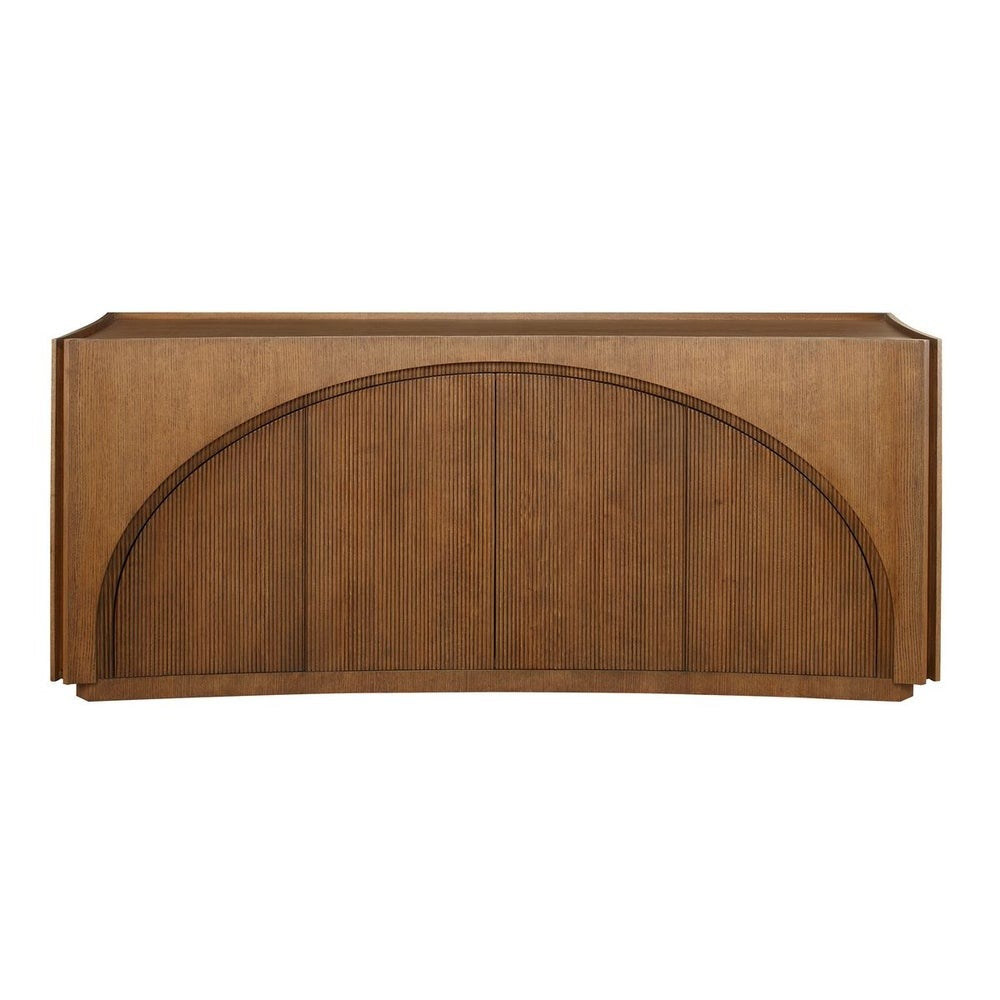 High Light, Lighted 4 Door Console Cabinet Uttermost