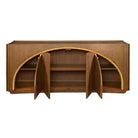 High Light, Lighted 4 Door Console Cabinet by Uttermost