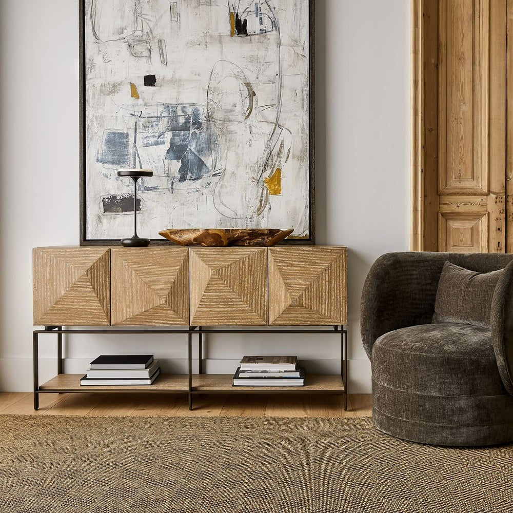 Trapezoid 4 Door Cabinet by Uttermost