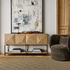 Trapezoid 4 Door Cabinet by Uttermost