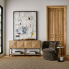 Trapezoid 4 Door Cabinet by Uttermost