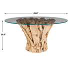 Root Round Dining Table in Bleached Teak by Uttermost