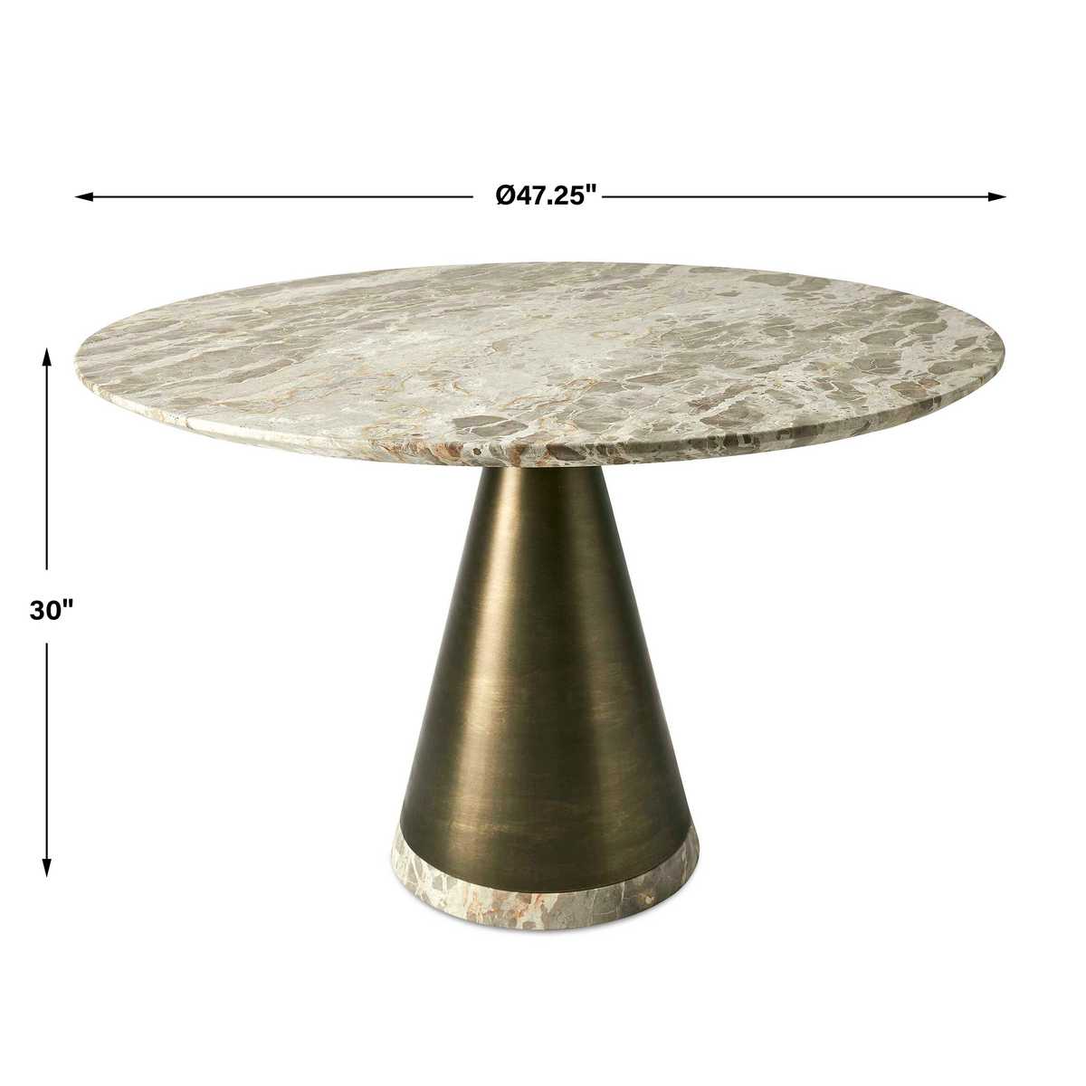 Conical Round Dining Table by Uttermost