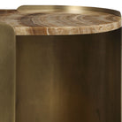 Lozenge Accent Table in Latte Onyx by Uttermost