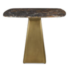 Equilateral Bistro Table in Michelangelo and Brass by Uttermost