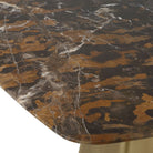 Equilateral Bistro Table in Michelangelo and Brass by Uttermost