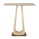 About Turn Console Table in Travertine by Uttermost