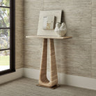 About Turn Console Table in Travertine by Uttermost
