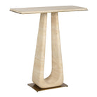 About Turn Console Table in Travertine by Uttermost