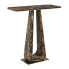 About Turn Console Table in Michelangelo Marble by Uttermost