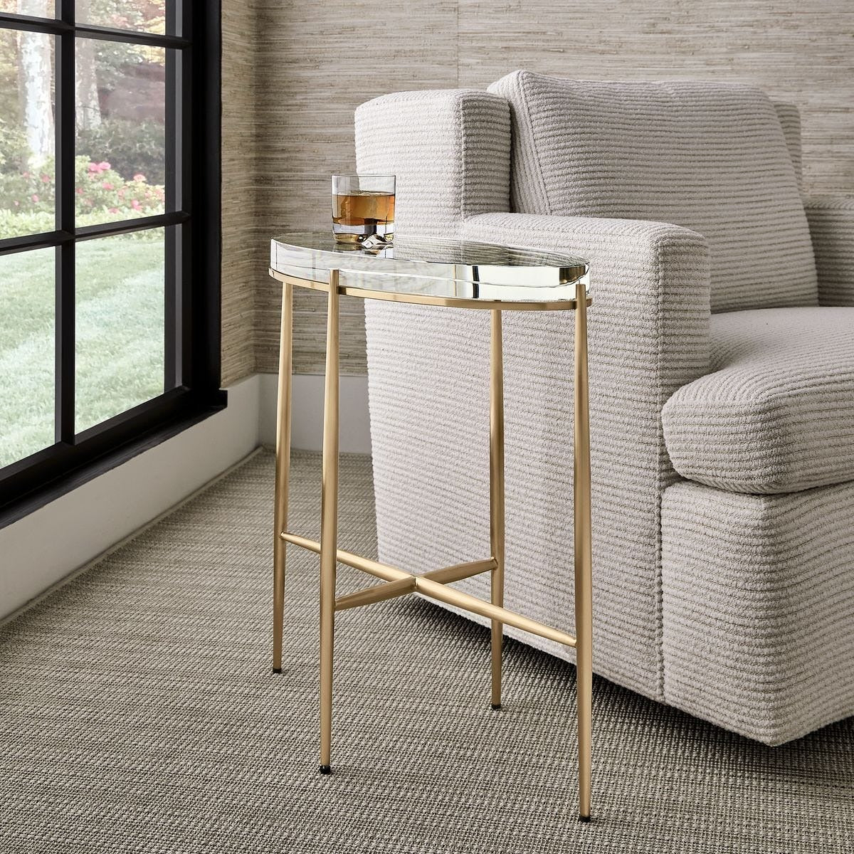 Crystal Clear Accent Table by Uttermost